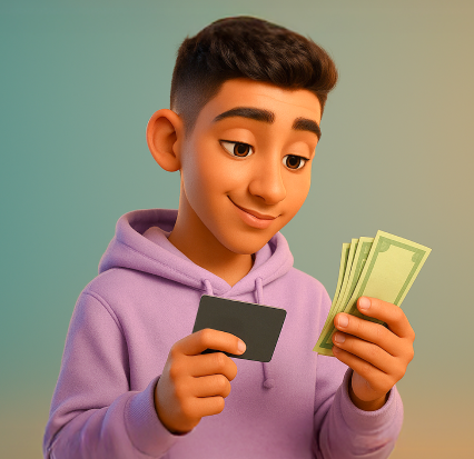 Spending money can make a school kid financially aware