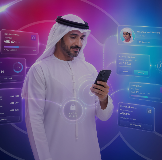 Parents get control and monitoring of the accounts